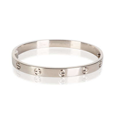 Cartier White Gold Love Bracelet fv