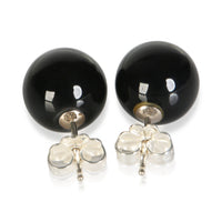 Tiffany & Co. Sterling Silver Onyx Earrings 3