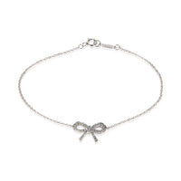 Tiffany & Co. Platinum Diamond Bow Bracelet fv