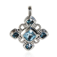 David Yurman Sterling Silver Topaz Renaissance Pendant 2