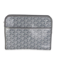 Goyard Grey ine Canvas Jouvence Toiletry Pouch GM Handbag id