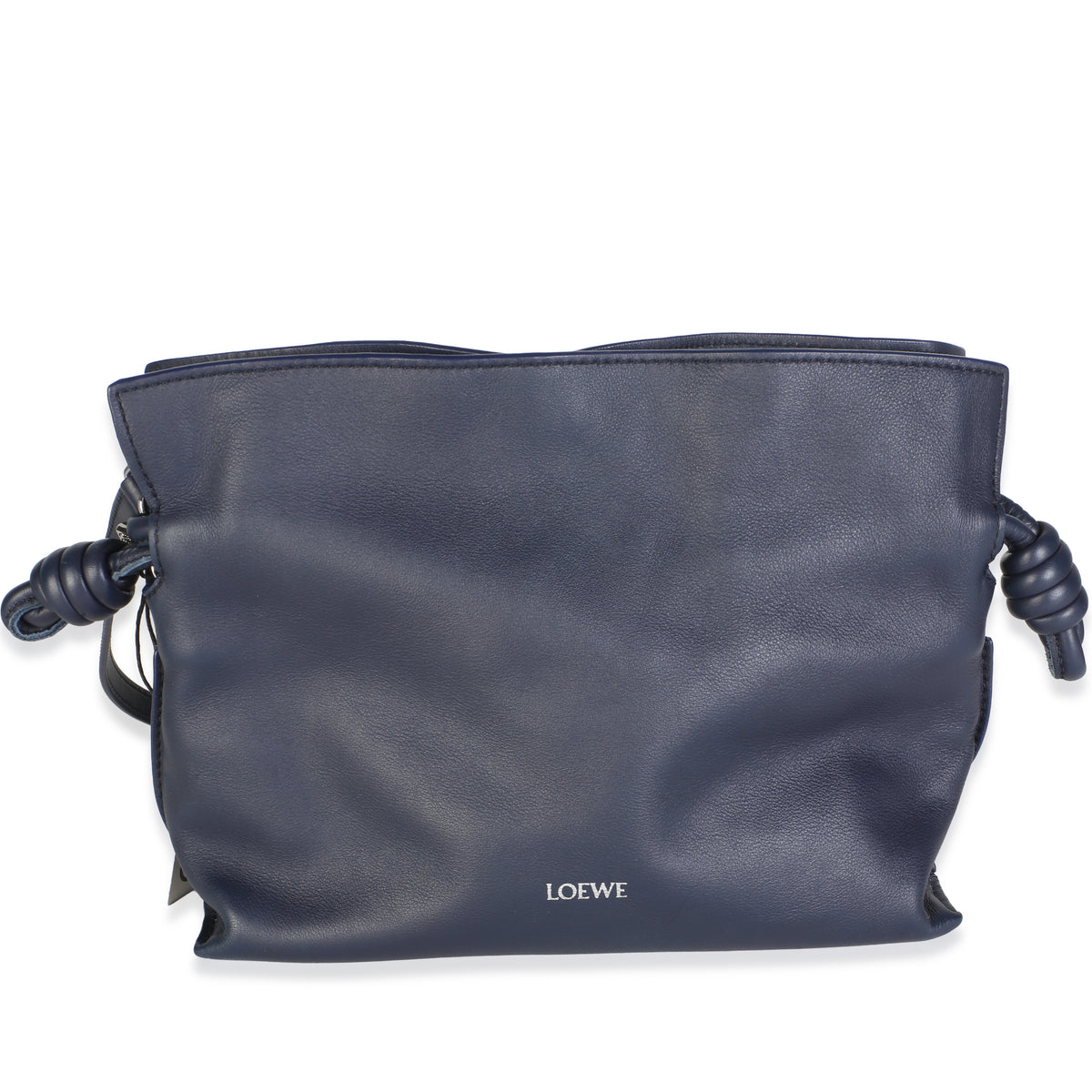 Loewe Abyss Blue Nappa Calfskin Mini Flamenco Knot Clutch Handbag id