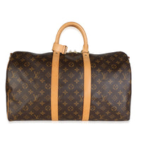 Louis Vuitton Monogram Canvas Keepall Bandouliere 45 Handbag id