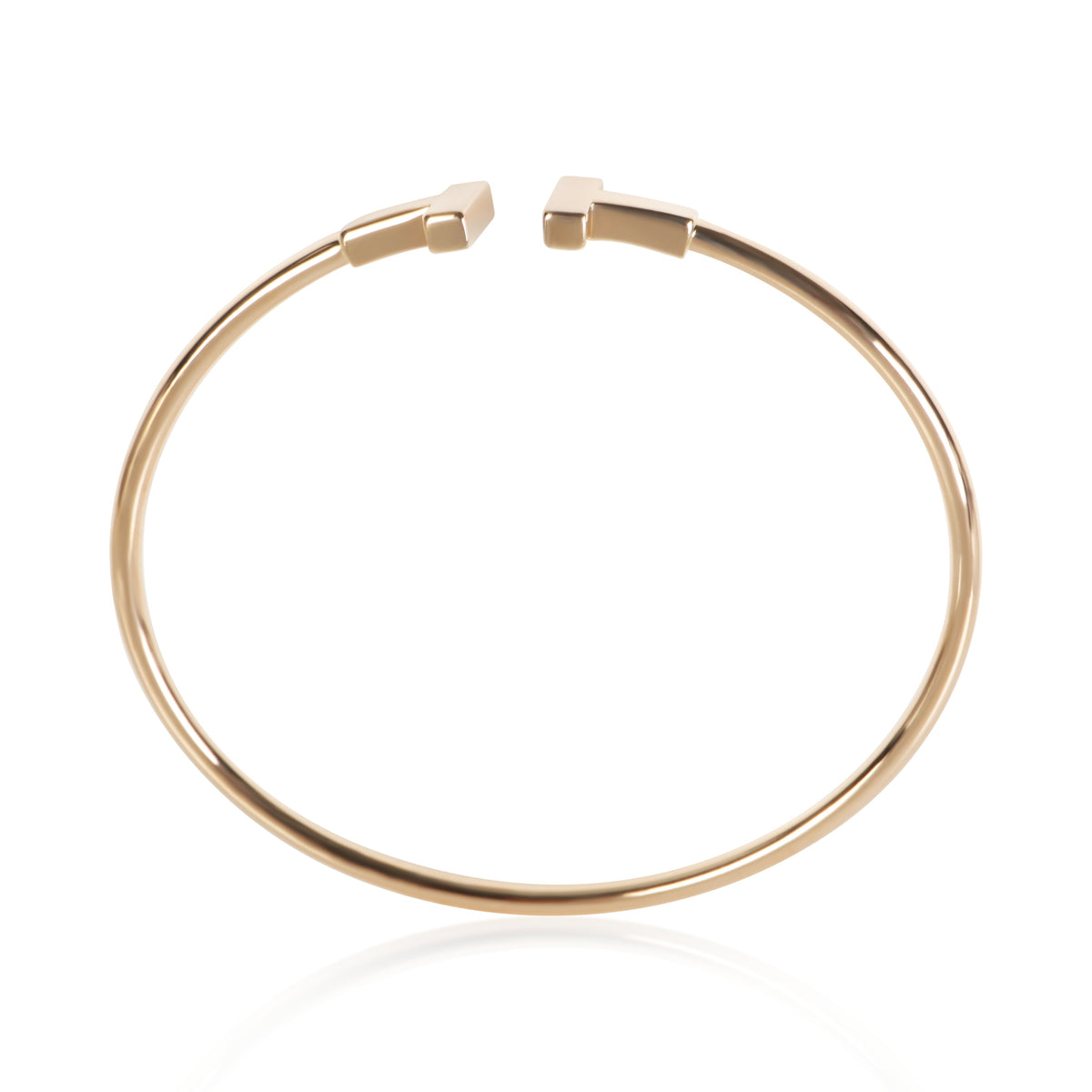 Tiffany & Co. Rose Gold Tiffany T Wire Bracelet 4