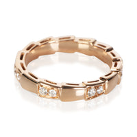 BVLGARI Rose Gold Diamond Serpenti Viper Ring 3