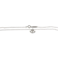 Tiffany & Co. White Gold Diamond Mini Anchor Pendant 2