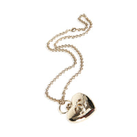 Chanel Gold Plated 2022 Heart CC Locket Pendant 3