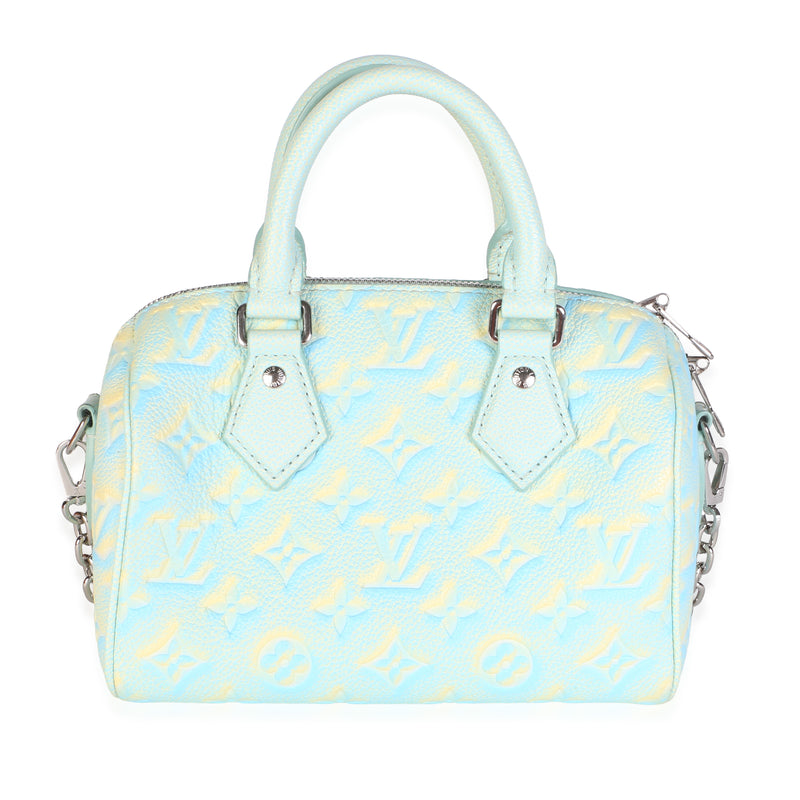 Louis Vuitton Water Green Monogram Empreinte Summer Stardust Speedy 20 Handbag id
