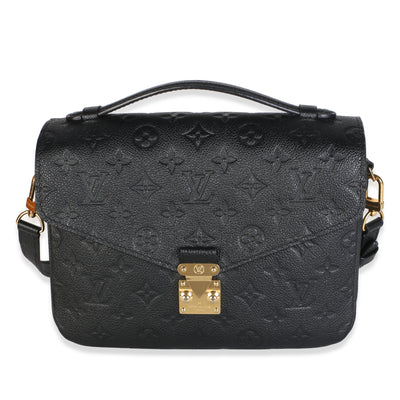 Louis Vuitton Black Monogram Empreinte Pochette Metis Handbag id