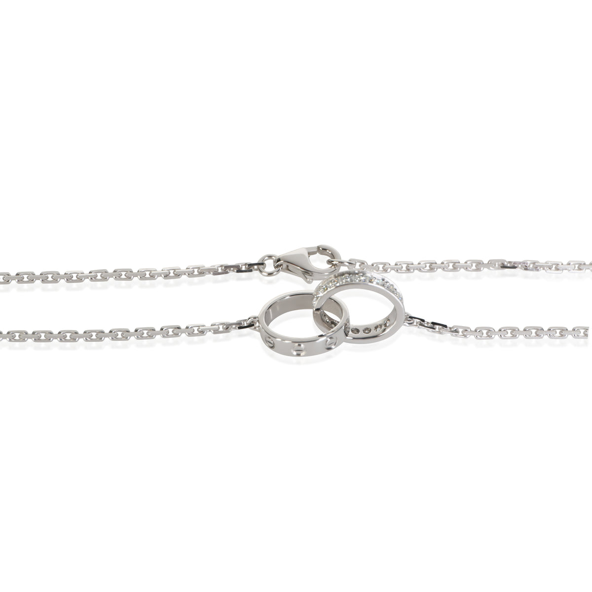 Cartier White Gold Diamond Love Pendant 2