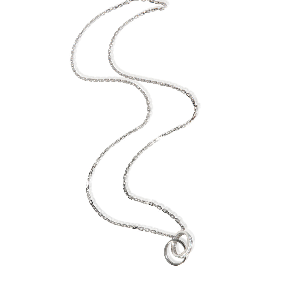 Cartier White Gold Diamond Love Pendant 3