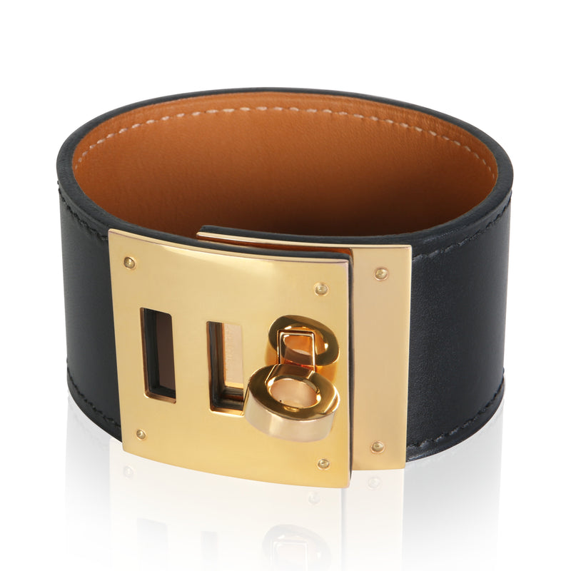 Hermès Gold Plated Kelly Dog Bracelet fv