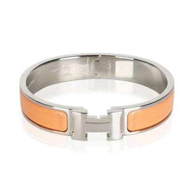 Hermès Clic H In Orange Mandarin Bracelet fv