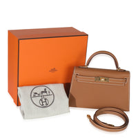 Hermès Gold Epsom Sellier Mini Kelly 20 II GHW Handbag ad1