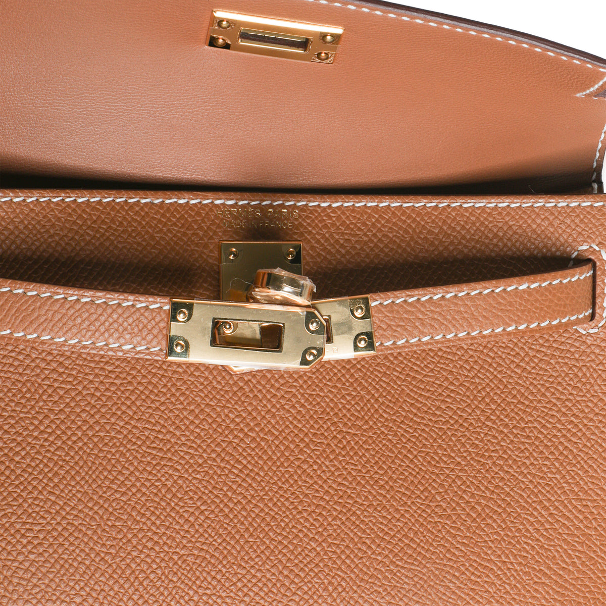 Hermès Gold Epsom Sellier Mini Kelly 20 II GHW Handbag ad2