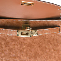 Hermès Gold Epsom Sellier Mini Kelly 20 II GHW Handbag ad2