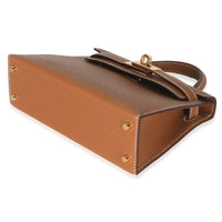 Hermès Gold Epsom Sellier Mini Kelly 20 II GHW Handbag box