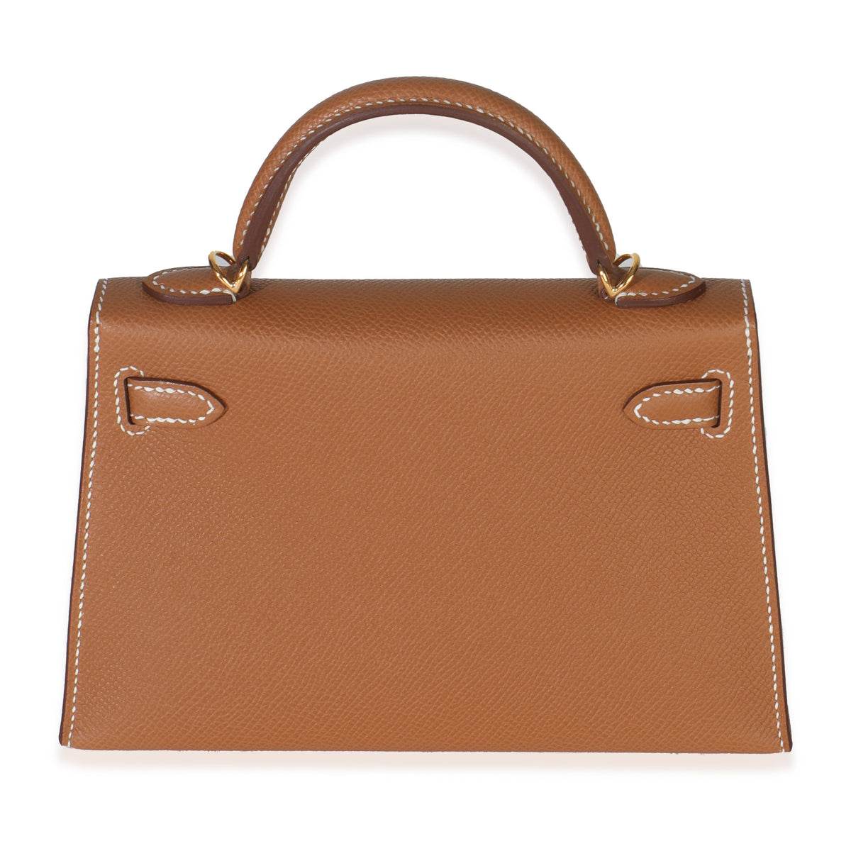 Hermès Gold Epsom Sellier Mini Kelly 20 II GHW Handbag bv