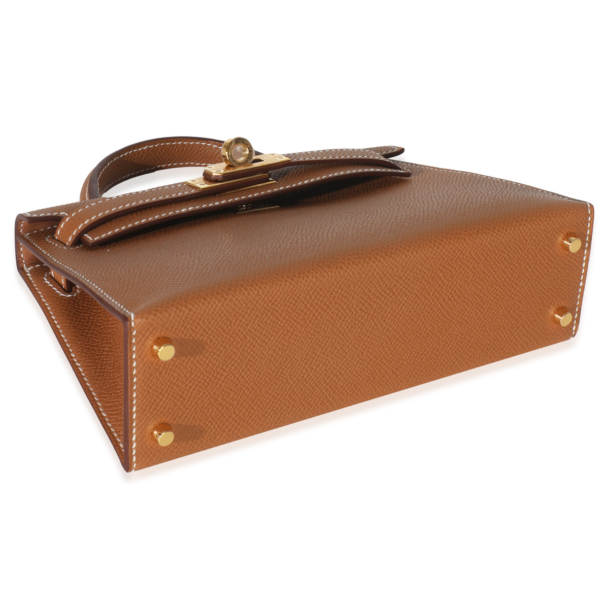 Hermès Gold Epsom Sellier Mini Kelly 20 II GHW Handbag clasp