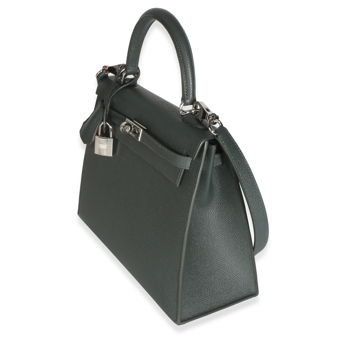 Hermès Vert Mangrove Epsom Sellier Kelly 25 PHW Handbag 2