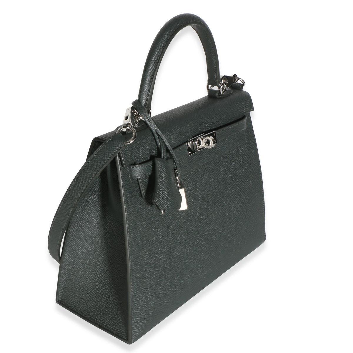 Hermès Vert Mangrove Epsom Sellier Kelly 25 PHW Handbag 3