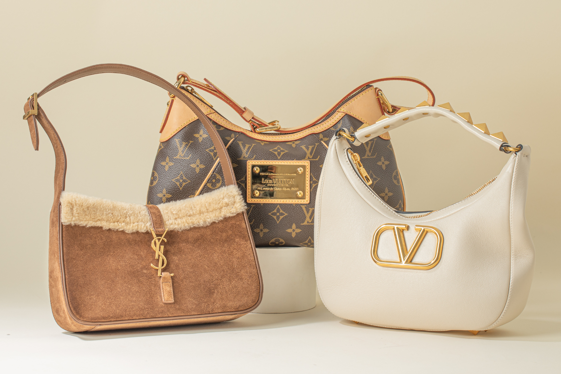 Designer shoulder bags LV YSL Valentino