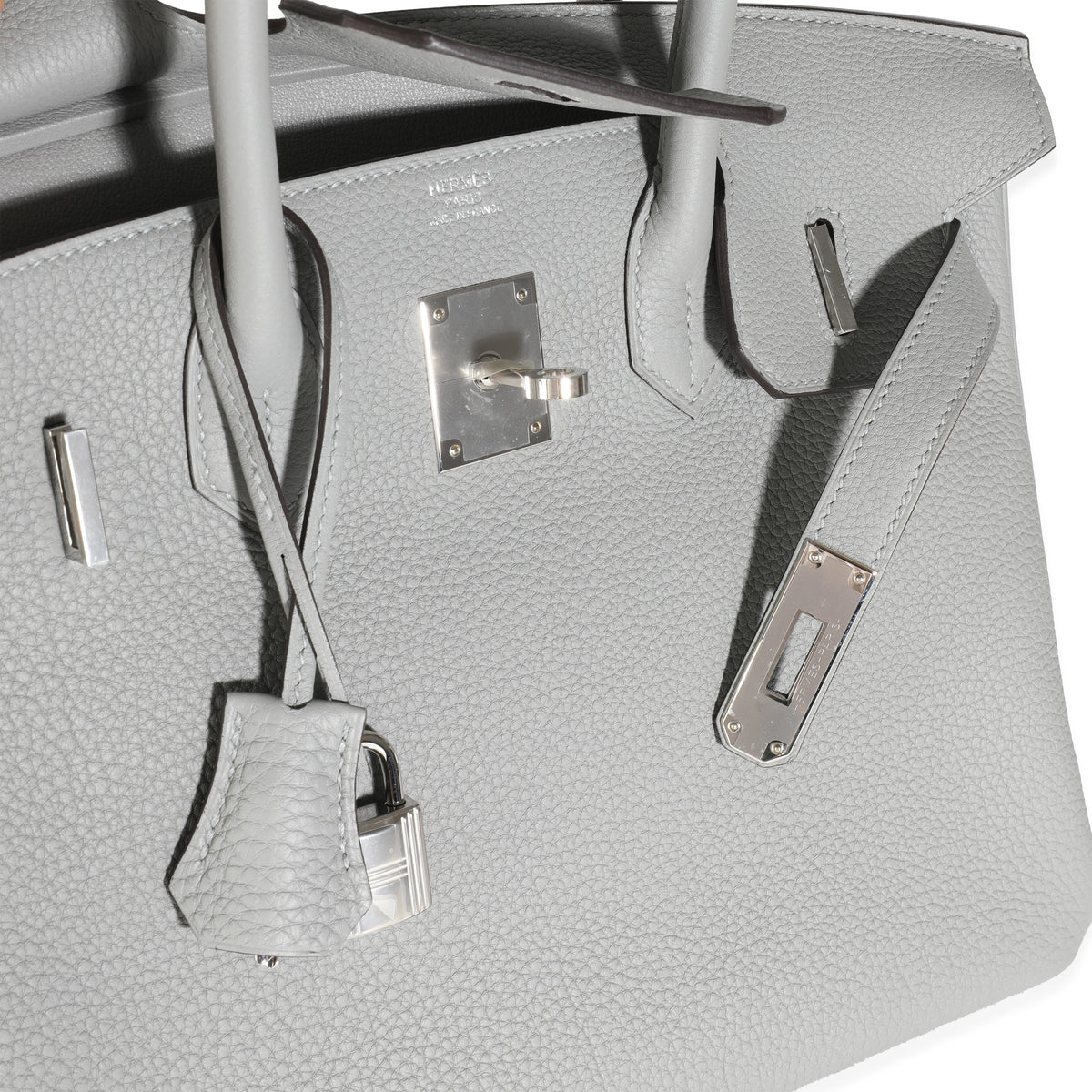Hermès Gris Meyer Togo Birkin 30 PHW Handbag av