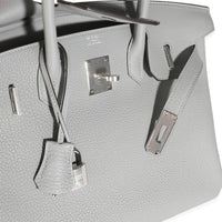 Hermès Gris Meyer Togo Birkin 30 PHW Handbag av