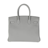 Hermès Gris Meyer Togo Birkin 30 PHW Handbag bv