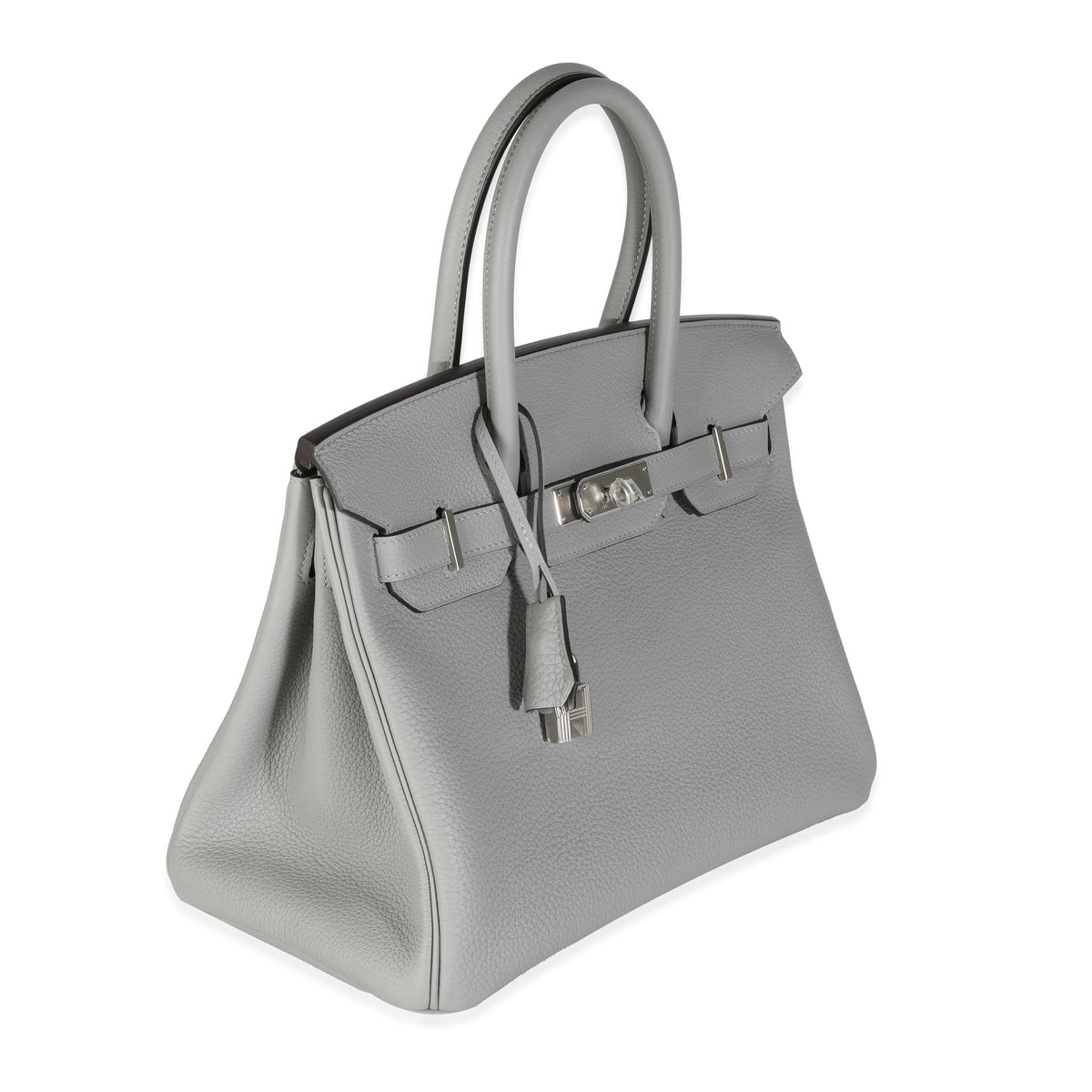 Hermès Gris Meyer Togo Birkin 30 PHW Handbag pv