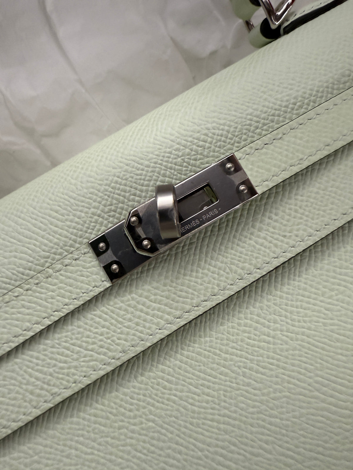 Hermès Vert Fizz Epsom Sellier Kelly 25 PHW Handbag ad3