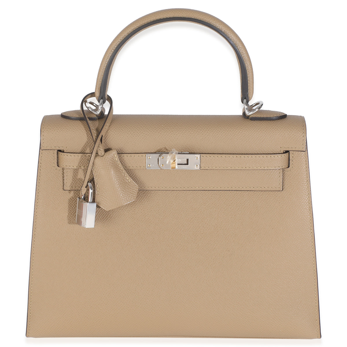 Hermès Poussiere Epsom Sellier Kelly 25 EHW Handbag fv