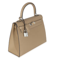 Hermès Poussiere Epsom Sellier Kelly 25 EHW Handbag pv