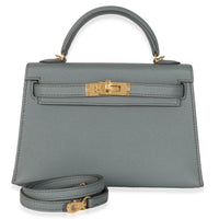Hermès Vert Amande Epsom Mini Kelly 20 II GHW Handbag stamp