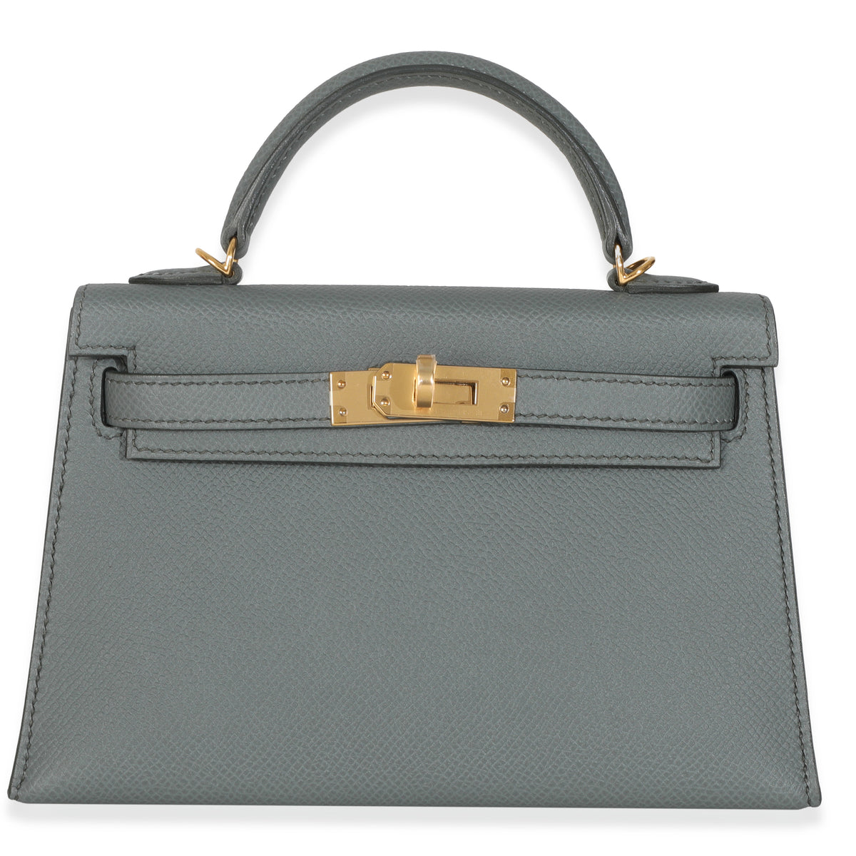 Hermès Vert Amande Epsom Mini Kelly 20 II GHW Handbag fv