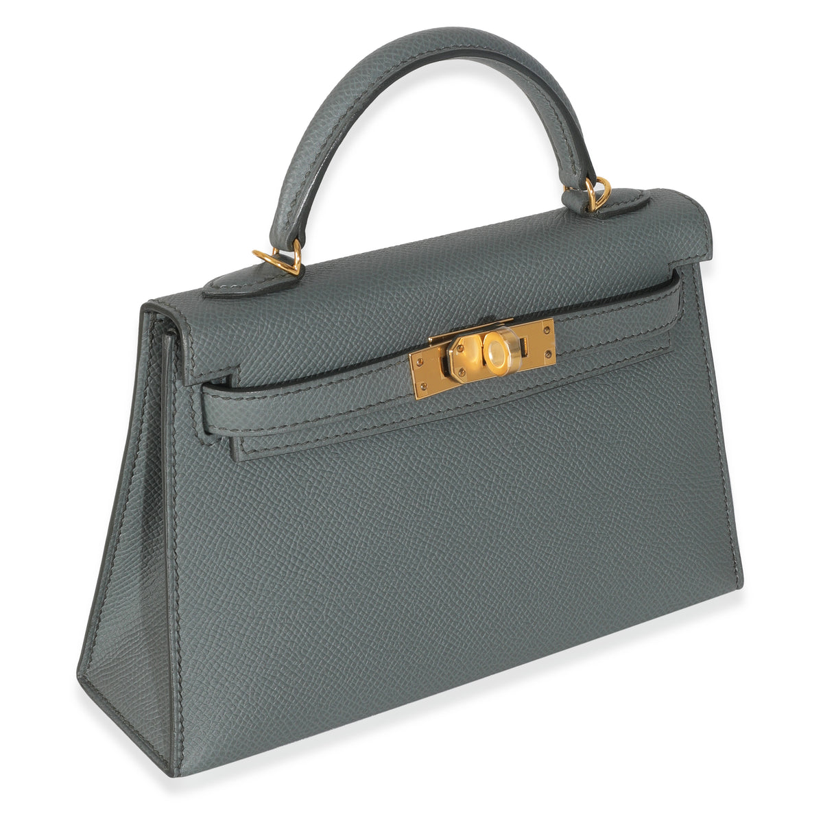 Hermès Vert Amande Epsom Mini Kelly 20 II GHW Handbag pv