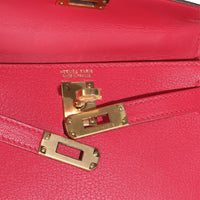 Hermès Rose Extreme Chevre Chamkila Sellier Mini Kelly II 20 GHW Handbag ad1