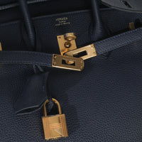 Hermès Bleu Nuit Togo Birkin 25 GHW Handbag ad2