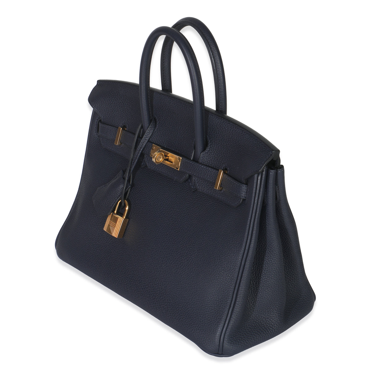 Hermès Bleu Nuit Togo Birkin 25 GHW Handbag sv