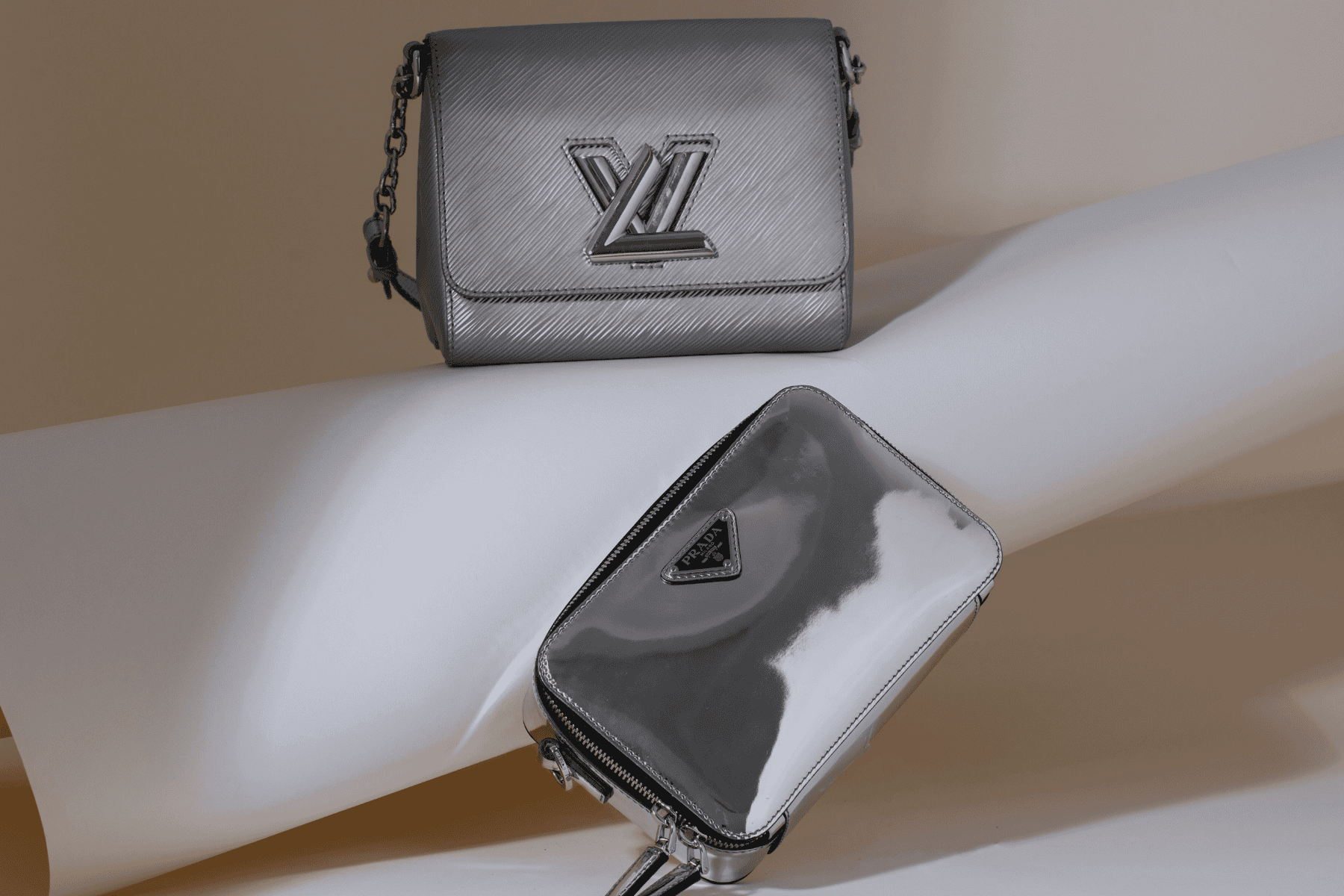 designer silver bags