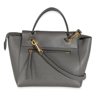 Celine Grey Grained Calfskin Micro Belt Bag Handbag bv