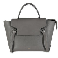 Celine Grey Grained Calfskin Micro Belt Bag Handbag fv
