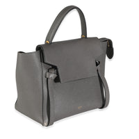Celine Grey Grained Calfskin Micro Belt Bag Handbag pv
