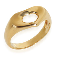 Tiffany & Co. Yellow Gold  Elsa Peretti Vintage Open Heart Ring pv