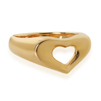 Tiffany & Co. Yellow Gold  Elsa Peretti Vintage Open Heart Ring fv
