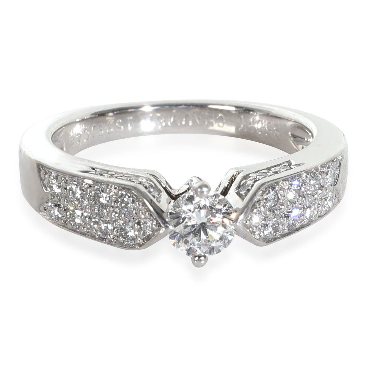 Chaumet 0.25 ct Round Brilliant Diamond Engagement Ring fv