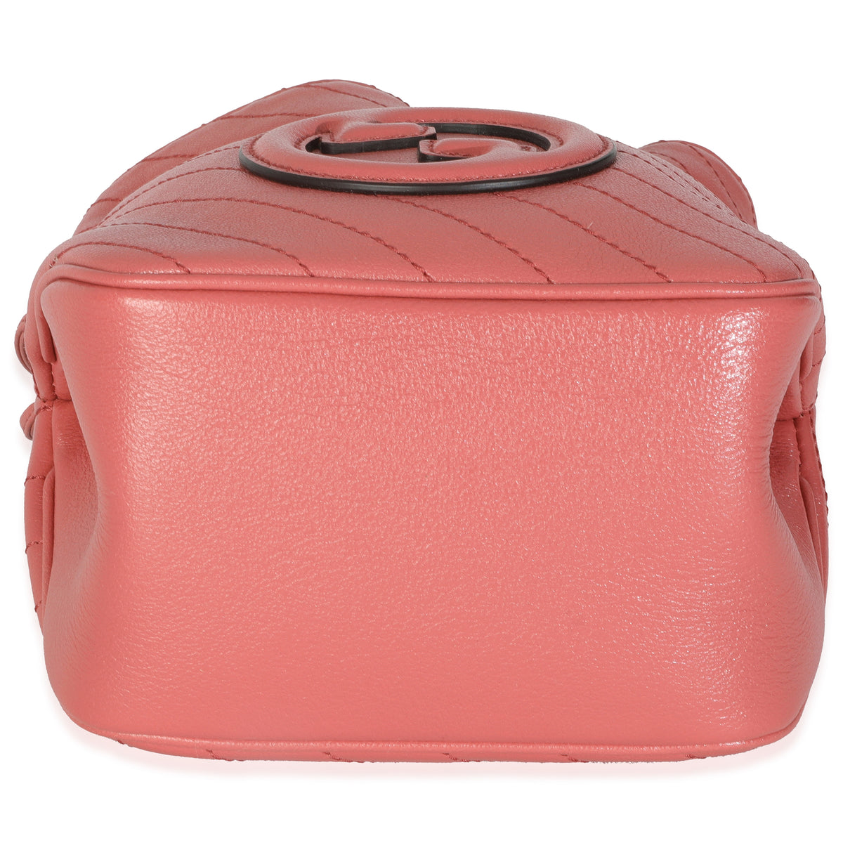 Gucci Pink Calfskin Blondie Bucket Bag Handbag stamp