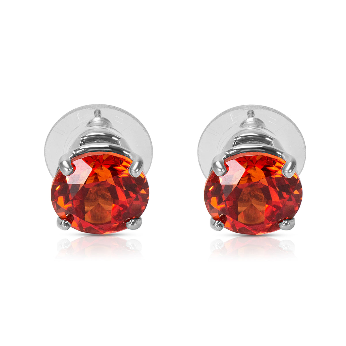myGemma BRAND NEW Created Sapphire Fashion Earrings in Sterling Silver 10mm stamp
