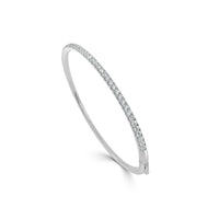 myGemma Diamond Bangle in 14KT White Gold sv