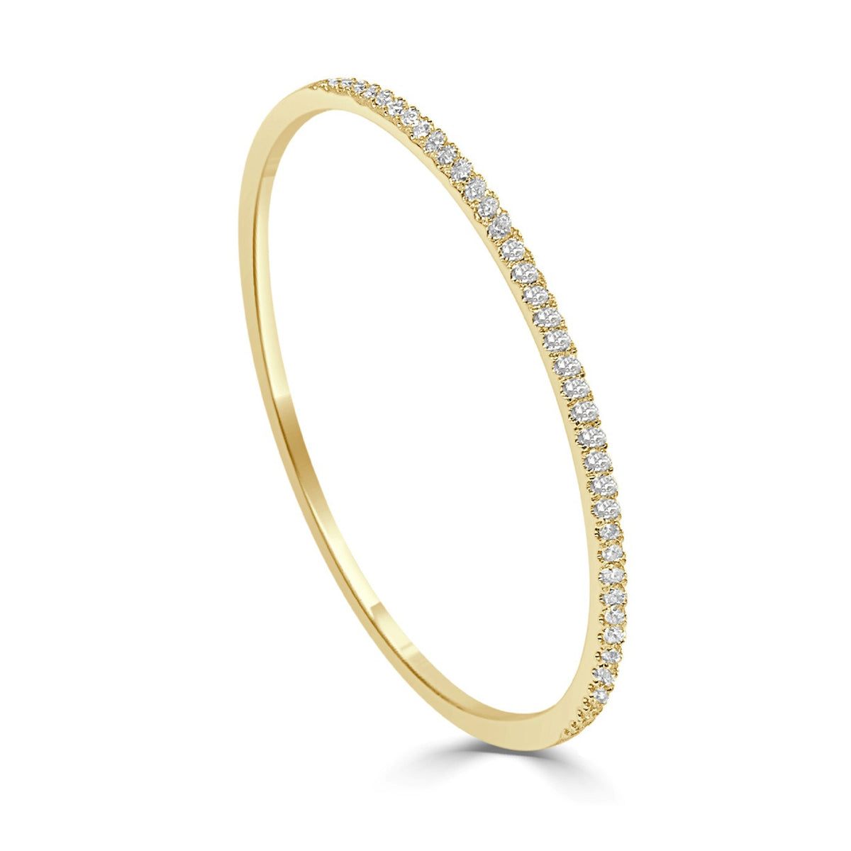 myGemma Diamond Bangle in 14K Yellow Gold (1.00 ctw) pv